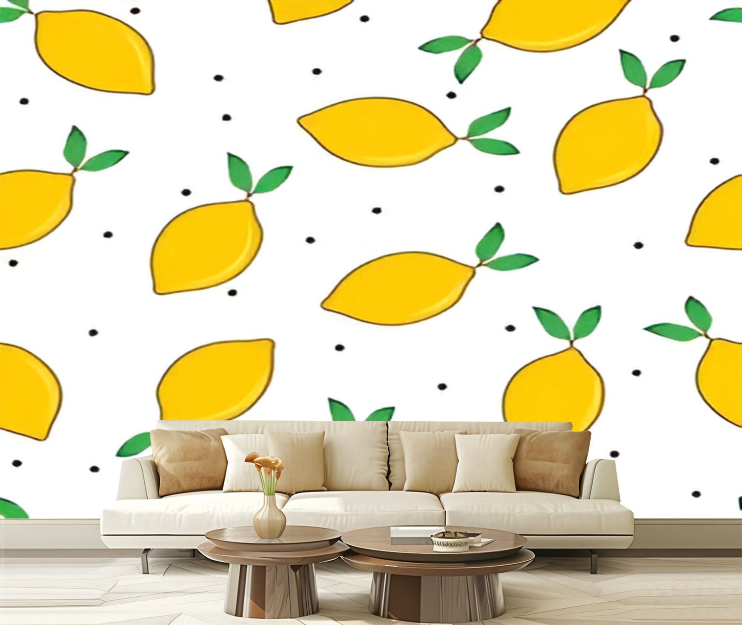 Peel and Stick Wallpaper Canvas This is lemon design unique look this ...