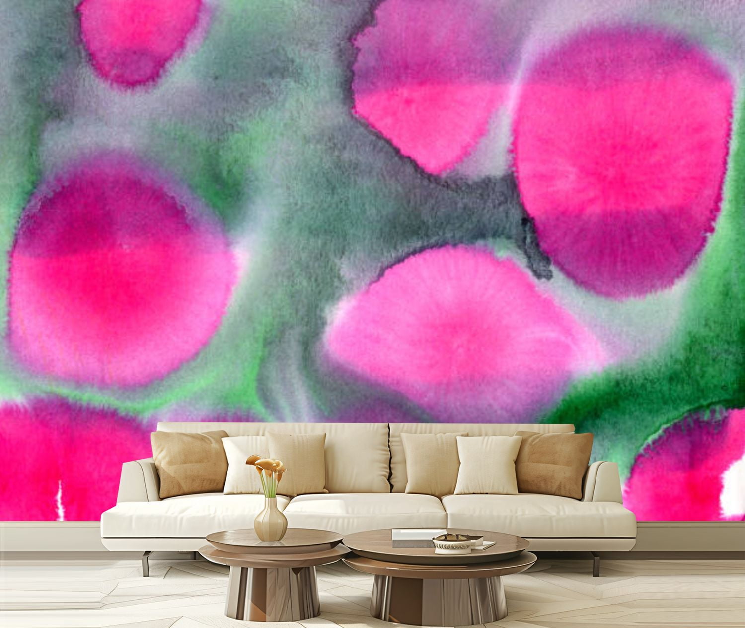 Peel and Stick Wallpaper Canvas paint color watercolor abstract ...