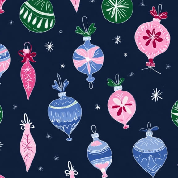 Peel and Stick Wallpaper Christmas Ornament Pink Blue Green Holiday Baubles Dark Blue Festive 17.7in x 118in Contact Paper Removable Self Adhesive Wall Mural Wall Decor for Bedroom Kitchen Cabinets