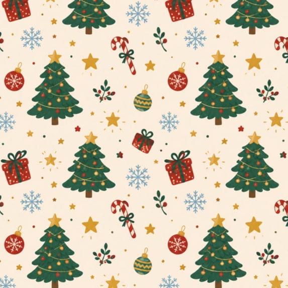 Sitck Tree Peel and Stick Wallpaper Christmas Tree Snowy Rolled Scrolls Red Velvet ...
