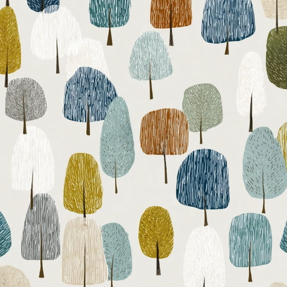 Peel and Stick Wallpaper Colorful Abstract Tree nature Textures vintage Wall Mural 23.6in x 9.8ft Self Adhesive Removable Wall Paper Renter Friendly Wallpaper for Bedroom Kitchen Bathroom