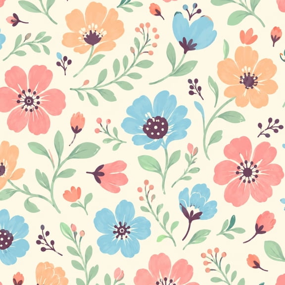 Peel and Stick Wallpaper Colorful Floral Pink Blue Green Abstract Flowers Leaves 24in x 118in Contact Paper Removable Self Adhesive Wall Mural Wall Decor for Bedroom Kitchen Cabinets
