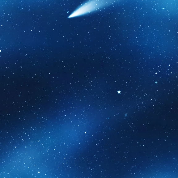 Peel and Stick Wallpaper Comet Streaking Across Starry Night Sky Deep Blue Cosmic Wall Mural 23.6in x 9.8ft Self Adhesive Removable Wall Paper Renter Friendly Wallpaper for Nursery Bedroom Cabinets