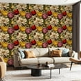 thumbnail image 1 of Peel and Stick Wallpaper Contact Paper Floral Birds Vintage Boho Flower Leaf Beige Tulip Flowers Wildflowers Self Adhesive and Removable 23.6in x 118in, 1 of 8