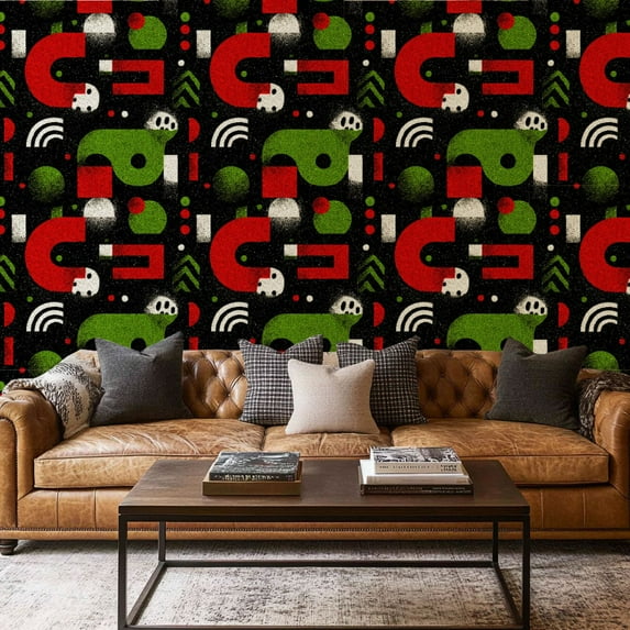 Peel and Stick Wallpaper Contact Paper Vintage Floral Tropical Jungle Botanical Leaf Moody Dark Black Green Self Adhesive and Removable 17.7in x 118in