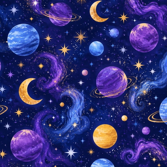 Peel and Stick Wallpaper Cosmic Space Planets Stars Nebula Wall Mural 23.6in x 9.8ft Self Adhesive Removable Wallpaper Renter Friendly for Nursery Bedroom Cabinets