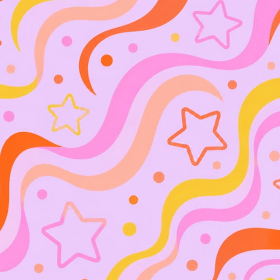 Peel and Stick Wallpaper Curvy Psychedelic Diagonal Flowers Fun Funky Retro Wall Mural 17.7in x 9.8ft Self Adhesive Removable Wall Paper Renter Friendly Wallpaper for Nursery Bedroom Cabinets