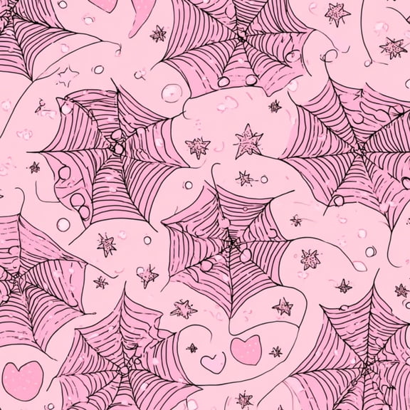 Peel and Stick Wallpaper Cute Spiderweb Heart Pink Black Line Spooky Wall Mural 23.6in x 9.8ft Self Adhesive Removable Wall Paper Renter Friendly Wallpaper for Girls Bedroom Livingroom Nursery