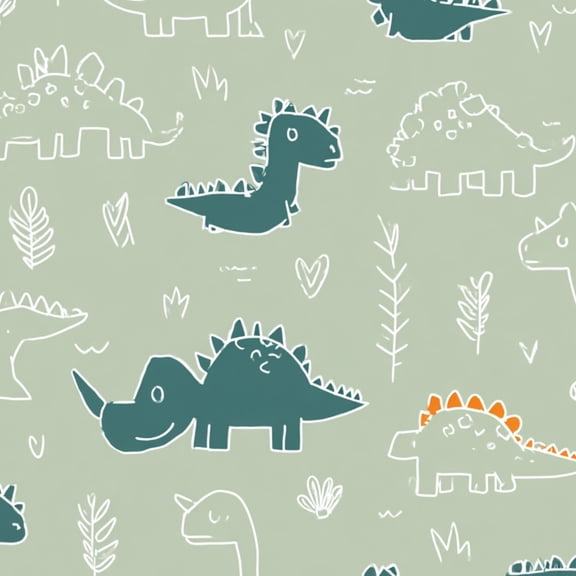 Peel and Stick Wallpaper Cute dinosaur print for kids print cartoon dinosaur Cute Dino pastel 24in x 118in Contact Paper Removable Self Adhesive Wall Mural Wall Decor for Bedroom Kitchen Cabinets