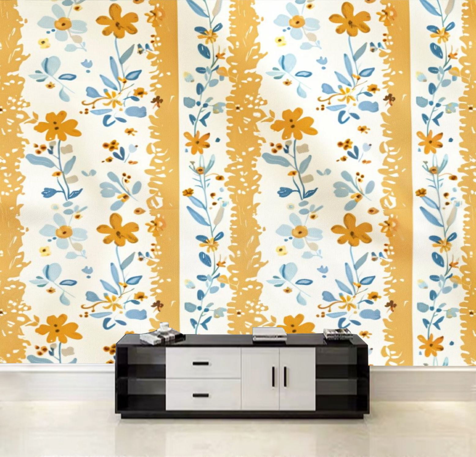 Peel and Stick Wallpaper Cute hand drawn seamless pattern lovely floral ...