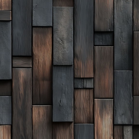 Peel and Stick Wallpaper Dark Charcoal Wood Paneling Natural Grain Patterns Wall Mural 17.7in x 9.8ft Self Adhesive Removable Wall Paper Renter Friendly Wallpaper for Nursery Bedroom Cabinets