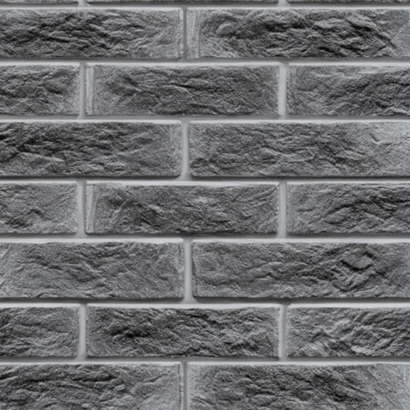 Peel and Stick Wallpaper Dark Gray Brick Wall for Modern Interior Design 24in x 118in Contact Paper Removable Self Adhesive Wall Mural Wall Decor for Bedroom Kitchen Cabinets