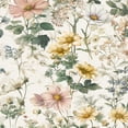 thumbnail image 1 of Peel and Stick Wallpaper Delicate Floral Soft Pastel Blooms Greenery Wall Mural 23.6in x 9.8ft Self Adhesive Removable Wall Paper Renter Friendly Wallpaper for Bedroom Contact Paper, 1 of 2