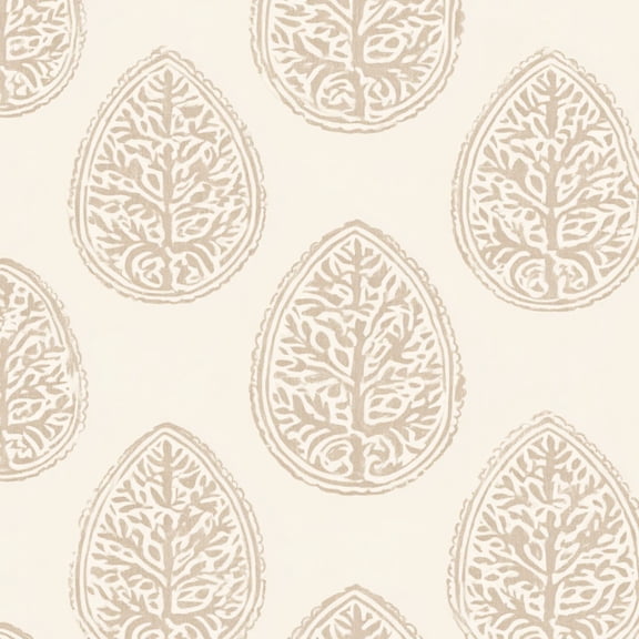 Peel and Stick Wallpaper Delicate Leaf Motif Soft Beige White Tones 17.7in x 118in Contact Paper Removable Self Adhesive Wall Mural Wall Decor for Bedroom Kitchen Cabinets