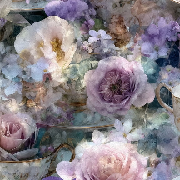 Peel and Stick Wallpaper Delicate Vintage Floral Artwork Intricate Porcelain Flowers Wall Paper 17.7in x 9.8ft Self Adhesive Removable Boho Floral Contact Paper for Nursery Bedroom Cabinets