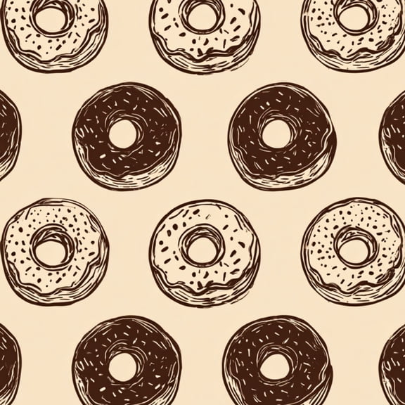 Peel and Stick Wallpaper Donut Chocolate Vanilla Icing Beige Wall Mural 23.6in x 9.8ft Self Adhesive Removable Wall Paper Renter Friendly Wallpaper for Nursery Bedroom Cabinets