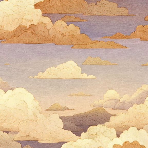 Peel and Stick Wallpaper Dreamy Horizon Muted Golden Hour Lavender Hues Boho Contact Paper 17.7in x 9.8ft Wall Paper Self-Adhesive Vinyl for Drawer Liner Furniture Crafts Accent Walls