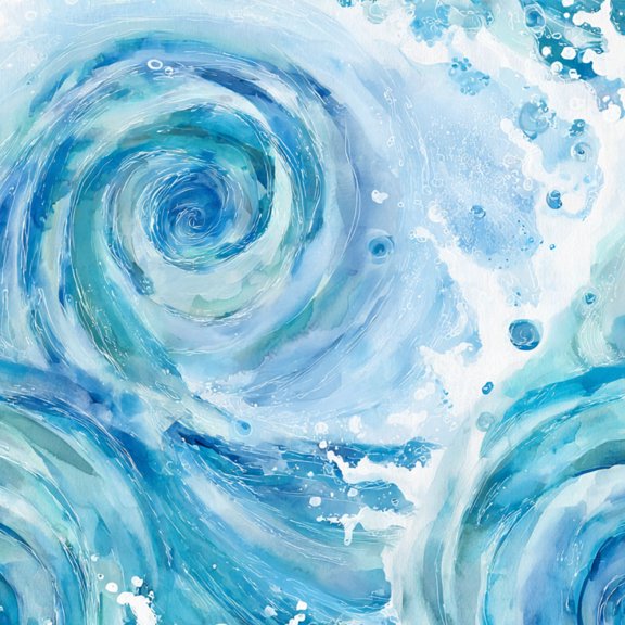 Peel and Stick Wallpaper Dynamic Blue Water Swirls 17.7"x118" Contact Paper Soft Aquatic Tones Removable Self Adhesive Waterproof Wall Mural Wall Decor for Bedroom Bathroom