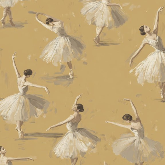 Peel and Stick Wallpaper Elegant Ballerina Soft Beige Tones Dancing Figures Wall Mural 23.6in x 9.8ft Self Adhesive Removable Wall Paper Renter Friendly Wallpaper for Bedroom Nursery Living Room