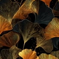 thumbnail image 1 of Peel and Stick Wallpaper Elegant Black Gold Ginkgo Leaf Design Wall Mural 23.6in x 9.8ft Self Adhesive Removable Wall Paper Renter Friendly Wallpaper for Nursery Bedroom Cabinets, 1 of 8