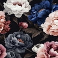 thumbnail image 1 of Peel and Stick Wallpaper Elegant Floral Peonies Dark Wall Mural 17.7in x 9.8ft Self Adhesive Removable Wall Paper Renter Friendly Wallpaper for Nursery Bedroom Cabinets, 1 of 8