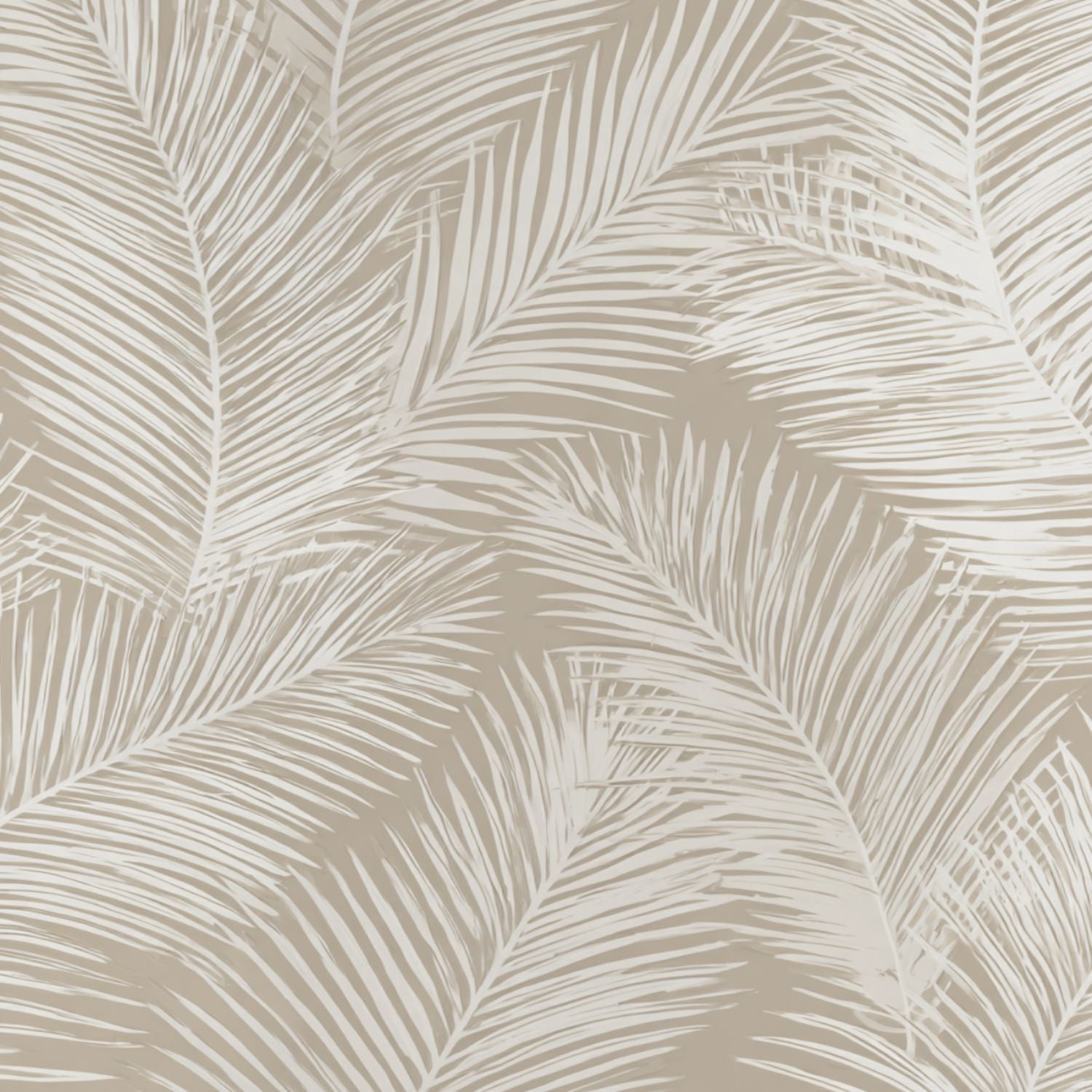 Peel and Stick Wallpaper Elegant Palm Leaves Neutral Tones Wall Mural 23.6in x 9.8ft Self Adhesive Removable Wall Paper Renter Friendly Wallpaper for Nursery Bedroom Cabinets