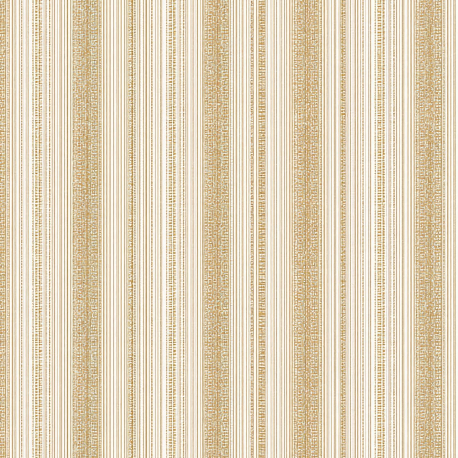Peel and Stick Wallpaper Elegant Vintage Floral Golden Stripes Delicate Wall Mural 17.7in x 9.8ft Self Adhesive Removable Wall Paper Renter Friendly Wallpaper for Bedroom Studio Lake House