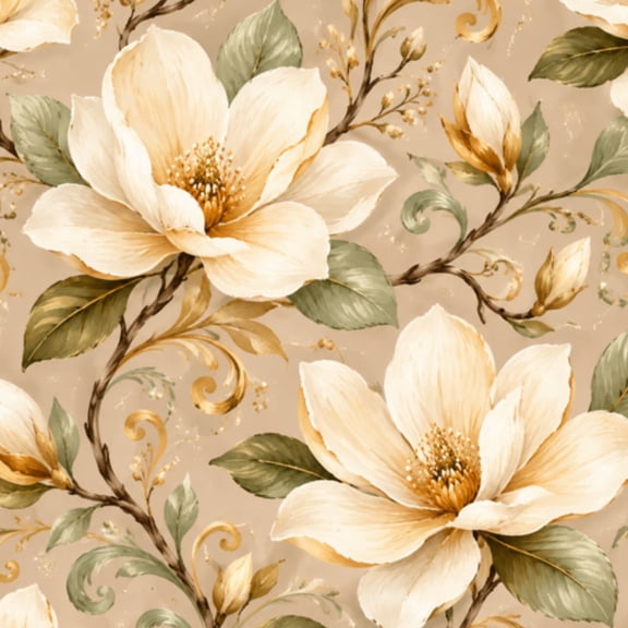 Peel and Stick Wallpaper Elegant White Magnolia Flowers Green Leaves Branch Realistic Botanical Wall Mural 17.7in x 9.8ft Self Adhesive Removable Wall Paper Renter Friendly Wallpaper for Bedroom