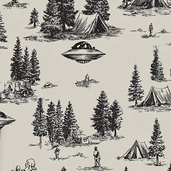 Peel and Stick Wallpaper Encounter Forest Tents Camping Scene Wall Mural 23.6in x 9.8ft Self Adhesive Removable Wall Paper Renter Friendly Wallpaper for Nursery Bedroom Cabinets