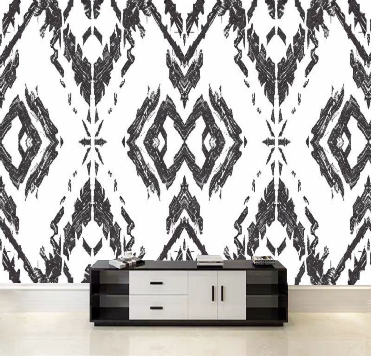 Peel and Stick Wallpaper Ethnic abstract art Seamless pattern tribal