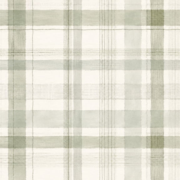 Peel and Stick Wallpaper Farmhouse Decor Green Plaid Checkered 24in x 118in Contact Paper Removable Self Adhesive Wall Mural Wall Decor for Bedroom Kitchen Cabinets