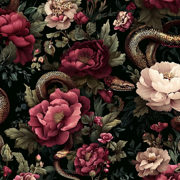 Peel and Stick Wallpaper Floral Roses Peonies Dark Tones Wall Mural 23.6in x 9.8ft Self Adhesive Removable Wall Paper Renter Friendly Wallpaper for Nursery Bedroom Cabinets