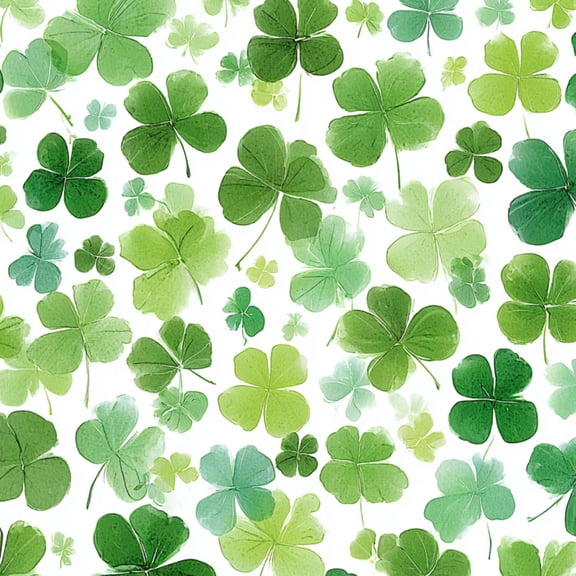 Peel and Stick Wallpaper Fresh St Patrick s Day Green Four Leaf Leaves Self Adhesive Removable Renter Friendly Contact Paper for Bedroom 17.7in x 118in