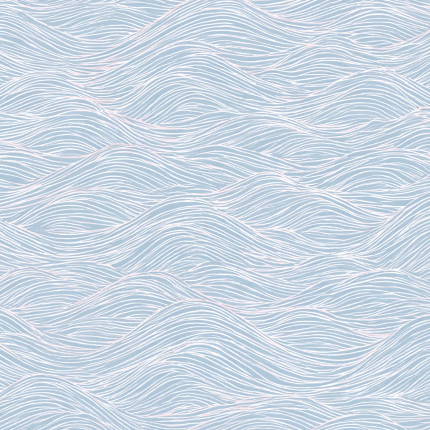 Peel and Stick Wallpaper Gentle Ocean Waves Soft Blue White Wall Mural ...