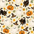 Peel and Stick Wallpaper Ghost Reading Bathroom Whimsical black cat ...