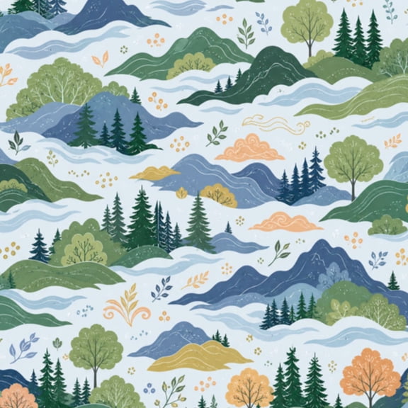 Peel and Stick Wallpaper Great Smoky Mountains National Park Scenic Sunrise Wall Mural 23.6in x 9.8ft Self Adhesive Removable Wall Paper Renter Friendly Wallpaper for Nursery Bedroom Cabinets