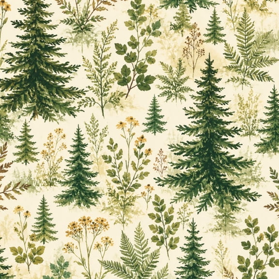 Peel and Stick Wallpaper Green Forest Nature Landscape Sunlight Pine Trees Wall Mural 17.7in x 9.8ft Self Adhesive Removable Wall Paper Renter Friendly Wallpaper for Nursery Bedroom Cabinets