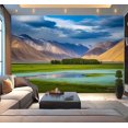 thumbnail image 1 of Peel and Stick Wallpaper HDR River Valley Himalayas Hunder Ladakh India Mountain Clouds Modern Art Wall Mural Decor Self Adhesive and Removable 100in x 144in, 1 of 8