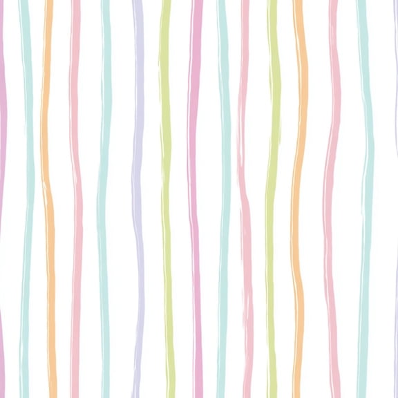 Peel and Stick Wallpaper Hand Drawn Pastel Rainbow Wavy Stripe Abstract Wall Mural 17.7in x 9.8ft Self Adhesive Removable Wall Paper Renter Friendly Wallpaper for Nursery Bedroom Cabinets