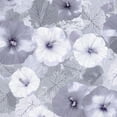 thumbnail image 1 of Peel and Stick Wallpaper Hawaiian Floral Grey White Hibiscus Flower Tropical Wall Mural 23.6in x 9.8ft Self Adhesive Removable Wall Paper Renter Friendly Wallpaper for Nursery Bedroom Cabinets, 1 of 8