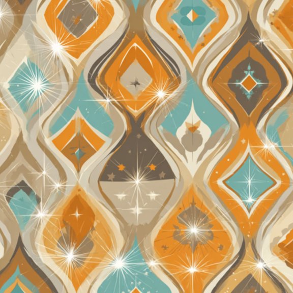 Peel and Stick Wallpaper High Detail Mid Century Modern Design Complementary Color Wall Mural 17.7in x 9.8ft Self Adhesive Removable Wall Paper Renter Friendly Wallpaper for Nursery Bedroom Cabinets