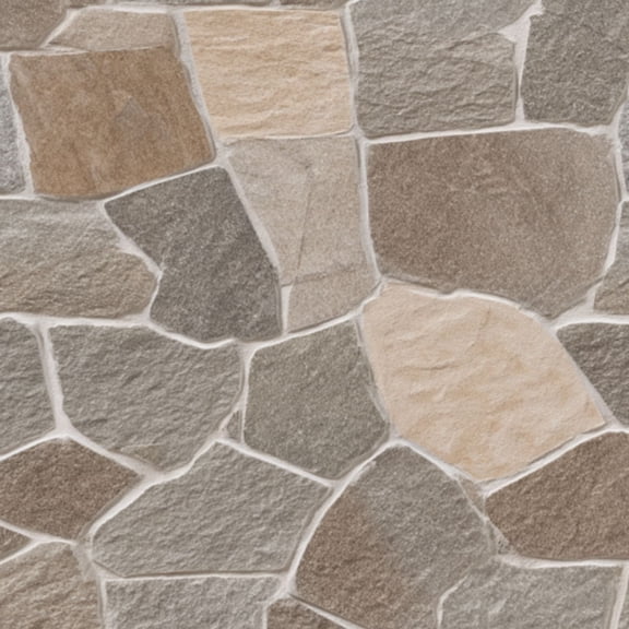 Peel and Stick Wallpaper Irregular Stone Mosaic Neutral Beige Gray Tones Natural Slate 17.7in x 118in Contact Paper Removable Self Adhesive Wall Mural Wall Decor for Bedroom Kitchen Cabinets