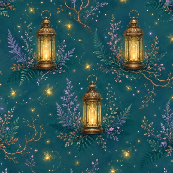 Peel and Stick Wallpaper Lantern Tree Forest Magical Fantasy Glowing Nature Wall Mural 17.7in x 9.8ft Self Adhesive Removable Wall Paper Renter Friendly Wallpaper for Nursery Bedroom Cabinets