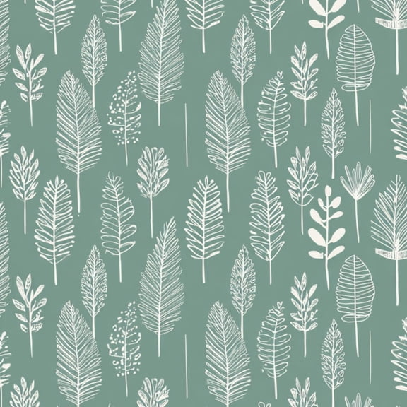 Peel and Stick Wallpaper Leaf Green White Modern Farmhouse Fern Leaves Palm Fronds Broadleaf 24in x 118in Contact Paper Removable Self Adhesive Wall Mural Wall Decor for Bedroom Kitchen Cabinets