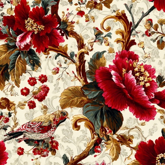 Peel and Stick Wallpaper Luxury Floral Vine vintage Antique European Chinese Design 17.7"x118" Contact Paper Removable Self Adhesive Waterproof Wall Decor for Bedroom Kitchen Cabinets