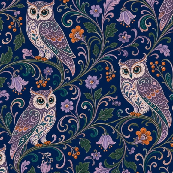 Peel and Stick Wallpaper Majestic Owl Intricate Feather Design Mystical Forest Wall Mural 17.7in x 9.8ft Self Adhesive Removable Wall Paper Renter Friendly Wallpaper for Nursery Bedroom Cabinets