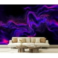 thumbnail image 1 of Peel and Stick Wallpaper Marble Colorful Neon Wave Prism Glitch Effect Abstract Dark Modern Art Wall Mural Decor Self Adhesive and Removable 69in x 98in, 1 of 8