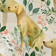 Peel and Stick Wallpaper Modern Cute Dog Botanical 24