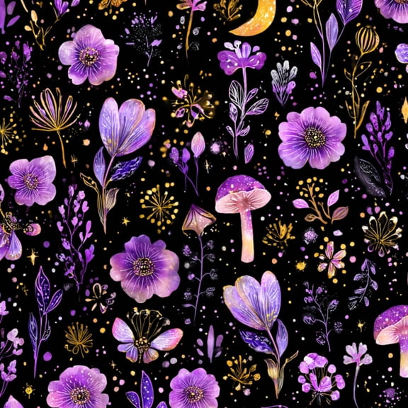 Peel and Stick Wallpaper Mushroom Butterfly Black Butterflies Mushrooms Stars Leaves Moon 24in x 118in Contact Paper Removable Self Adhesive Wall Mural Wall Decor for Bedroom Kitchen Cabinets
