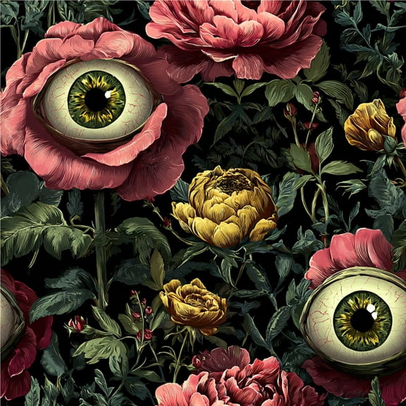 Peel and Stick Wallpaper Mystical seamless Mysterious wallpapers fantastic Gothic Style Decor Self Adhesive Removable Renter Friendly Contact Paper for Bedroom 24in x 118in